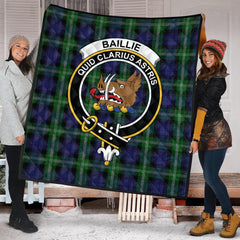 Baillie of Polkemmet Tartan Crest Quilt