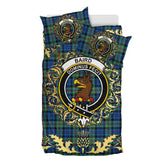 Baird Ancient Tartan Crest Bedding Set - Golden Thistle Style