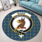 Baird Ancient Tartan Crest Round Rug