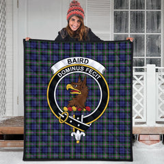Baird Family Modern Tartan Crest Quilt
