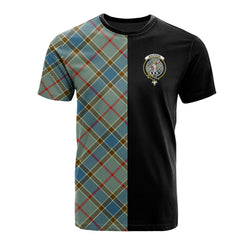 Balfour Blue Tartan T-Shirt Half of Me - Cross Style