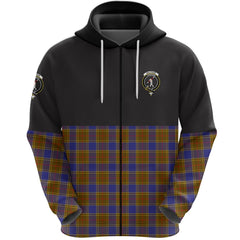 Balfour Modern Clan Half Of Tartan Zipper Hoodie