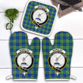Barclay Hunting Ancient Tartan Crest Oven Mitt And Pot Holder (2 Oven Mitts + 1 Pot Holder)