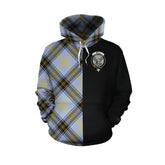 Bell of the Borders Tartan Hoodie Half of Me - Cross Style