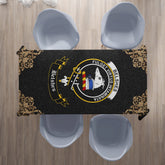 Belshes (or Belsches) Crest Tablecloth - Black Style