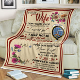 Scots Print Blanket - Elliott Tartan Crest Blanket To My Wife Style, Gift From Scottish Husband