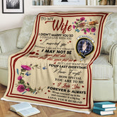 Scots Print Blanket - Kilmarnock Tartan Crest Blanket To My Wife Style, Gift From Scottish Husband