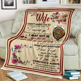 Scots Print Blanket - Maule Tartan Crest Blanket To My Wife Style, Gift From Scottish Husband