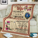 Scots Print Blanket - McKerrell Tartan Crest Blanket To My Wife Style, Gift From Scottish Husband