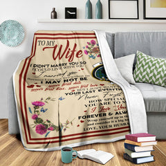Scots Print Blanket - MacKie Tartan Crest Blanket To My Wife Style, Gift From Scottish Husband