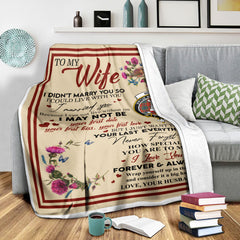 Scots Print Blanket - McLean Tartan Crest Blanket To My Wife Style, Gift From Scottish Husband