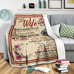 Scots Print Blanket - Renton Tartan Crest Blanket To My Wife Style, Gift From Scottish Husband