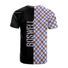 Boswell Modern Tartan T-Shirt Half of Me - Cross Style
