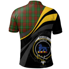 Bruce Hunting Tartan Polo Shirt - Royal Coat Of Arms Style