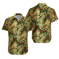 Bruce Hunting Tartan Vintage Leaves Hawaiian Shirt