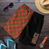 Bruce Modern Tartan Crest Men's Short - Cross Style