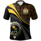 Buchan Modern Tartan Polo Shirt - Royal Coat Of Arms Style
