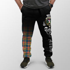 Buchanan Ancient Tartan Crest Jogger Sweatpants - Alba Celtic Style