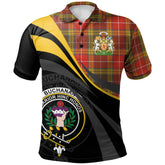 Buchanan Old Set Weathered Tartan Polo Shirt - Royal Coat Of Arms Style