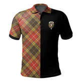 Buchanan Old Set Weathered Tartan Polo Shirt Half of Me - Cross Style