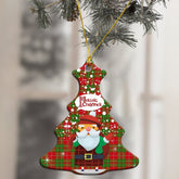 Burnett Ancient Tartan Christmas Ceramic Ornament - Santa Style