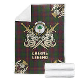 Cairns Tartan Gold Courage Symbol Blanket