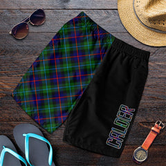 Calder Modern Tartan Crest Men's Short - Cross Style
