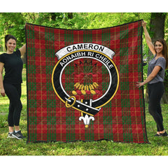 Cameron Tartan Crest Quilt