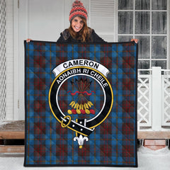 Cameron Hunting Tartan Crest Quilt