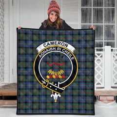 Cameron of Erracht Ancient Tartan Crest Quilt