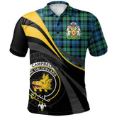 Campbell Ancient 01 Tartan Polo Shirt - Royal Coat Of Arms Style