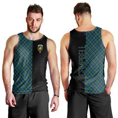 Campbell Ancient 02 Tartan Crest Men's Tank Top - Cross Style