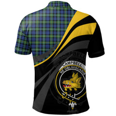 Campbell Argyll Ancient Tartan Polo Shirt - Royal Coat Of Arms Style
