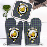 Campbell Argyll Modern Tartan Crest Oven Mitt And Pot Holder (2 Oven Mitts + 1 Pot Holder)