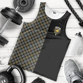 Campbell Argyll Weathered Tartan Crest Men's Tank Top - Cross Style