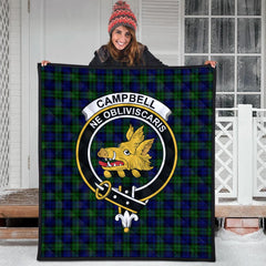 Campbell Modern Tartan Crest Quilt