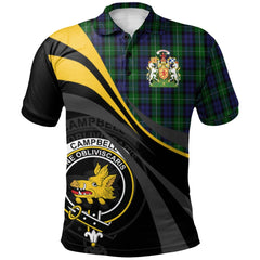 Campbell of Argyll 03 Tartan Polo Shirt - Royal Coat Of Arms Style