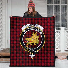 Campbell of Armaddie Tartan Crest Quilt