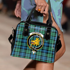 Campbell Ancient Family Tartan Crest Shoulder Handbags