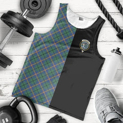 Carmichael Ancient Tartan Crest Men's Tank Top - Cross Style