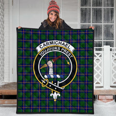 Carmichael Modern Tartan Crest Quilt