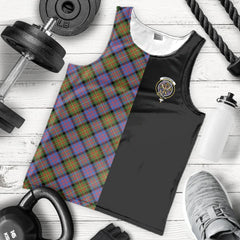 Carnegie Ancient Tartan Crest Men's Tank Top - Cross Style
