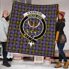 Carnegie Ancient Tartan Crest Quilt