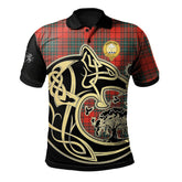 Cheyne Tartan Polo Shirt Viking Wolf