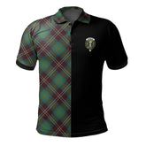 Chisholm Hunting Ancient Tartan Polo Shirt Half of Me - Cross Style