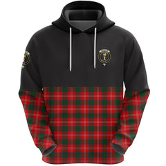 Chisholm Modern Clan Half Of Tartan Hoodie