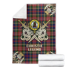 Christie Tartan Gold Courage Symbol Blanket