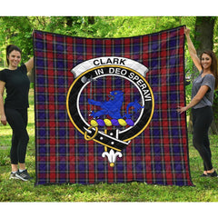Clark (Lion) Tartan Crest Quilt