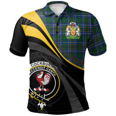 Cockburn Ancient Tartan Polo Shirt - Royal Coat Of Arms Style