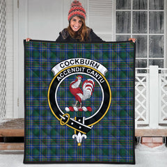 Cockburn Ancient Tartan Crest Quilt